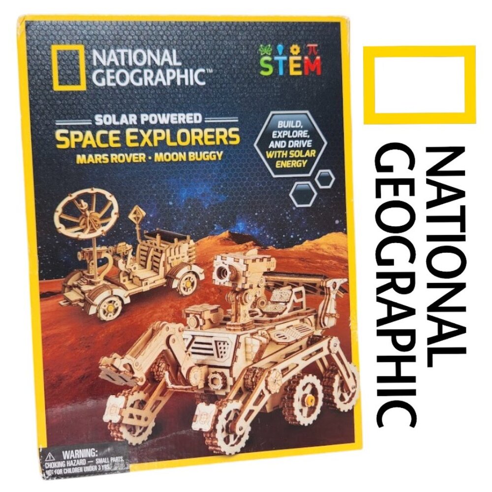 NEW NATIONAL GEOGRAPHIC Solar Model Kit Wooden 3D Puzzle Models NASA Space Explo